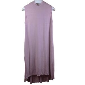 CATO Plus Size 18/22W Women's Sleeveless Mauve Maxi Dress High Neck Long High Lo
